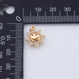 18K Gold PVD Sun charm - Tarnish Resistant