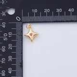 18K Gold PVD Star heart charm - Tarnish Resistant