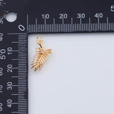 18K Gold PVD Leaf Feather charm - Tarnish Resistant