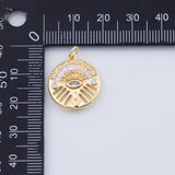 18K Gold PVD Evil Eye Charm 18mm Humming Bird Charm - Tarnish Resistant