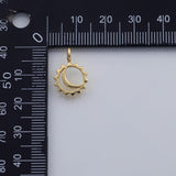 18K Gold PVD moon charm 12mm pendant charms - Tarnish Resistant