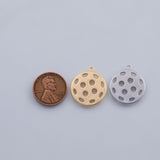 18K Gold pvd pickleball ball charm 20mm pickle ball charm pendant charms - Tarnish Resistant