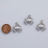 18K Gold PVD Crab charm 20x21mm beach ocean charms pendant charms - Tarnish Resistant