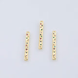 18K Gold PVD Freem stick charm multicolor 3.5x29mm charm pendant charms - Tarnish Resistant