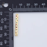 18K Gold PVD Freem stick charm multicolor 3.5x29mm charm pendant charms - Tarnish Resistant