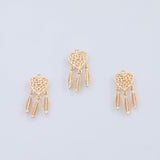 18K Gold PVD Dream Catcher Indian charm - Tarnish Resistant