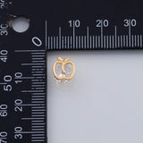 18K Gold PVD Apple charm - Tarnish Resistant