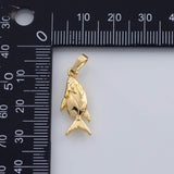 18K Gold PVD Fish charm - Tarnish Resistant