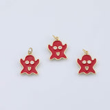 18K Gold PVD Ghost halloween charm - Tarnish Resistant