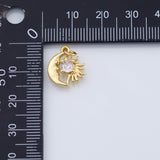 18K Gold PVD Moon charm - Tarnish Resistant