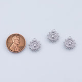 18K Gold pvd flower charm - Tarnish Resistant