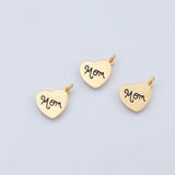 18K Gold PVD Mom charm - Tarnish Resistant