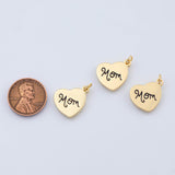 18K Gold PVD Mom charm - Tarnish Resistant