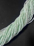 Pale Mint Green Mother of Pearl 4mm Heishi Beads 15.5" Strand Shell Beads