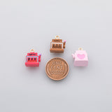 Enamel Casino Slot Machine Charm 18K Gold PVD Ion Plated Tarnish Resistant