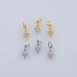 Gold pvd Plated Dancer Ballerina 6x12mm silver tarnish resistant