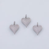 18K Gold PVD Classic Heart Charm 16x18mm 22k Pendant Charms - Tarnish Resistant