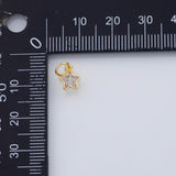 18K Gold PVD Dainty Star Charm Stars 6mm 22k Pendant Charms - Tarnish Resistant