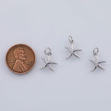 18K Gold PVD Starfish charm star fish 11mm pendant charms 22K - Tarnish Resistant