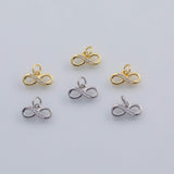 18K Gold PVD Infinity charm 13x6mm 22k charms pendant charms - Tarnish Resistant