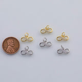 18K Gold PVD Infinity charm 13x6mm 22k charms pendant charms - Tarnish Resistant
