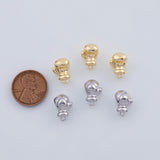 18K Gold PVD 22k 3d boxing gloves 9x18mm mma fighting pendant charms - Tarnish Resistant