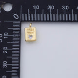 18K Gold PVD Passport Charm 7x12mm Travel Vacation 22k Charms Pendant Charms - Tarnish Resistant
