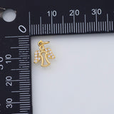 18K Gold PVD Angel charm 10x12mm 22k pendant charms - Tarnish Resistant