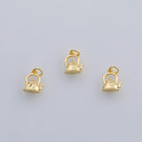 18K Gold PVD Teapot charm 9x11mm stovetop kettle 22k charms pendant charms - Tarnish Resistant