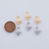 18K Gold PVD 22k Smiley Face Kite Charm 14x10mm Pendant Charms - Tarnish Resistant