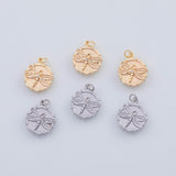 18K Gold PVD 22k Dragonfly Charm 16x14mm Damselfly Pendant Charms - Tarnish Resistant