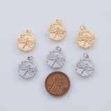 18K Gold PVD 22k Dragonfly Charm 16x14mm Damselfly Pendant Charms - Tarnish Resistant