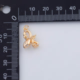 18K Gold PVD 22k Snake Charm Serpent 17x11mm Pendant Charms - Tarnish Resistant
