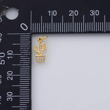 18K Gold PVD Cactus Western Texas charm pendant charms - Tarnish Resistant