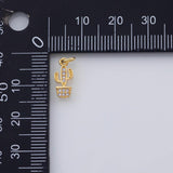 18K Gold PVD Cactus Western Texas charm pendant charms - Tarnish Resistant