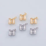 18K Gold PVD 22k 3d binoculars charm 11x13mm pendant charms - Tarnish Resistant