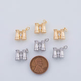 18K Gold PVD 22k 3d binoculars charm 11x13mm pendant charms - Tarnish Resistant