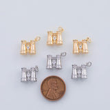 18K Gold PVD 22k 3d binoculars charm 11x13mm pendant charms - Tarnish Resistant