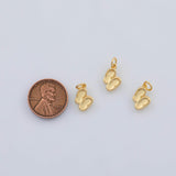 18K Gold PVD Flip flops sals charm 8x13mm 22k pendant charms - Tarnish Resistant