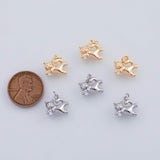 18K Gold pvd Cat charm - Tarnish Resistant