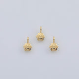 18K Gold PVD Dog Paw charm - Tarnish Resistant