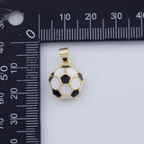 18K Gold PVD Soccer Ball charm - Tarnish Resistant
