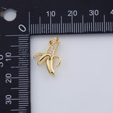 18K Gold PVD Banana Fruit charm - Tarnish Resistant