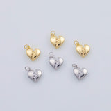 18K Gold PVD Broken Heart Charm Heartbreak Charm - Tarnish Resistant
