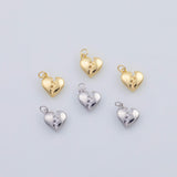 18K Gold pvd Broken Heart Charm Heartbreak Charm - Tarnish Resistant