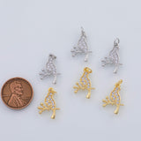 18K Gold PVD Bird charm - Tarnish Resistant