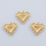 18K Gold PVD Heart charm - Tarnish Resistant