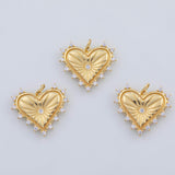 18K Gold PVD Heart charm - Tarnish Resistant