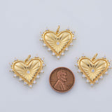 18K Gold PVD Heart charm - Tarnish Resistant
