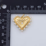 18K Gold PVD Heart charm - Tarnish Resistant